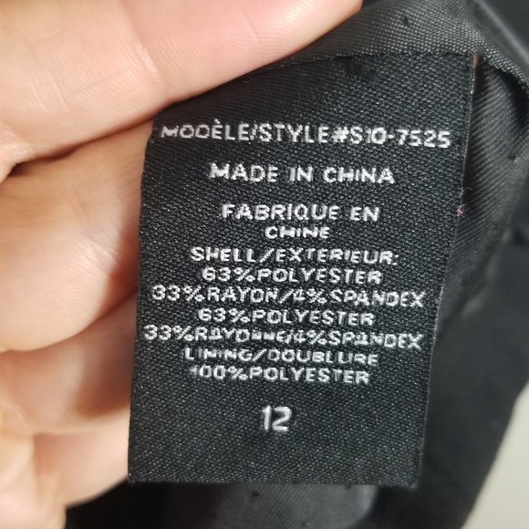 Beechers Brook Black Classic Modern Fit Blazer Business Casual Jacket Size 12 - Picture 5 of 9